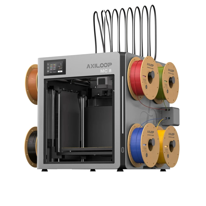 AxiLoop Debuts MC8 and MC8 Pro Eight-Toolhead 3D Printers