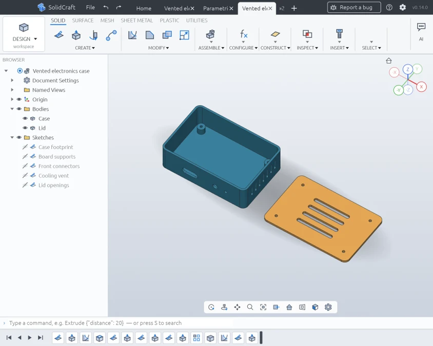 SolidCraft: eine Open-Source-Alternative zu Fusion für den 3D-Druck